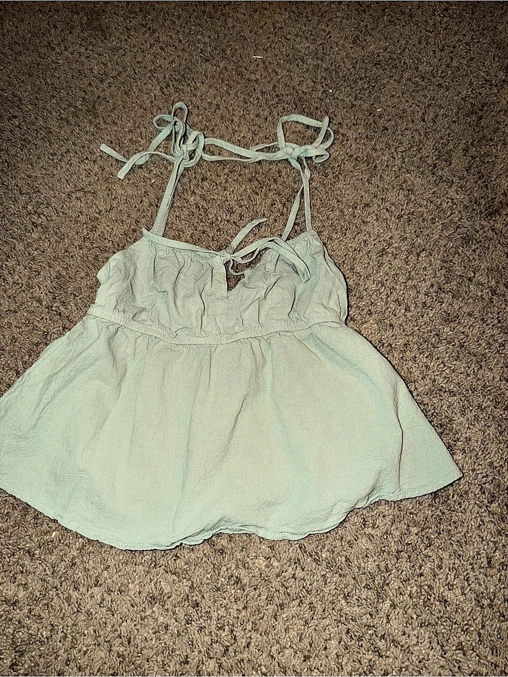 Green Crop top Size XS